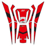 Protecție rezervor (roșu) - Aprilia SR GT 125 / SR GT 200 2022-2023