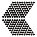 160 de bucăți autoadezive pentru rezervor tip fagure negru