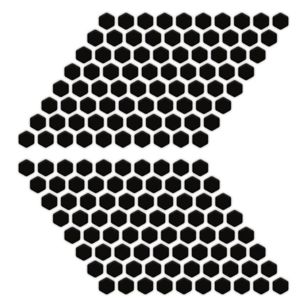 160 de bucăți autoadezive pentru rezervor tip fagure negru, produs universal de la GP Kompozit