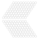 160 de bucăți autoadezive pentru rezervor tip fagure transparent