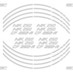 Bandă reflectorizantă (gri) - CFMOTO 250 NK / 300 NK 2018-2023