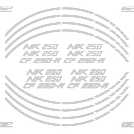 Bandă reflectorizantă (gri) - CFMOTO 250 NK / 300 NK 2018-2023 de la GP Kompozit