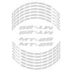 Bandă reflectorizantă (gri) - Yamaha MT-25 2015-2024