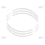 Bandă reflectorizantă (gri) - Yamaha XMAX 125 / 250 / XMAX 300 / XMAX 400 2004-2022