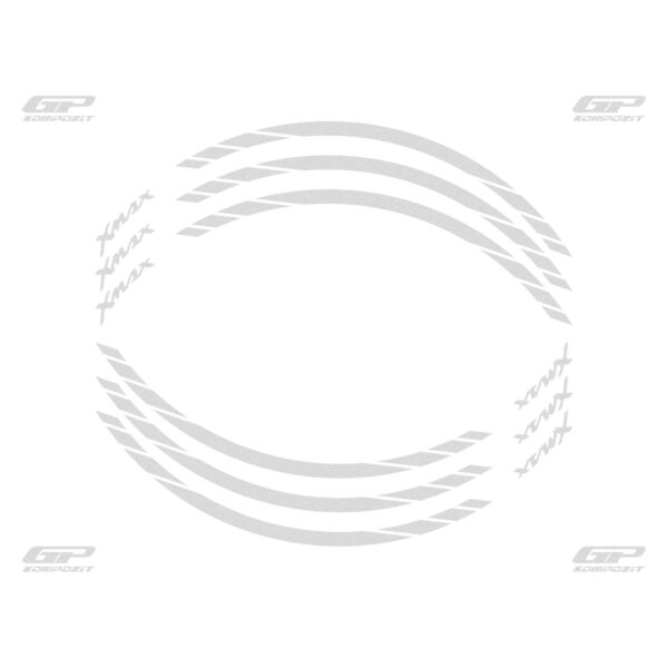 Bandă reflectorizantă (gri) - Yamaha XMAX 125 / 250 / XMAX 300 / XMAX 400 2004-2022 de la GP Kompozit