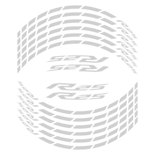 Bandă reflectorizantă (gri) - Yamaha YZF R25 / YZF R3 2015-2023 de la GP Kompozit