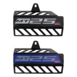 Capac protecție toba (neagră) - Yamaha MT-25 / MT-03 2015-2024 (cu albastru)