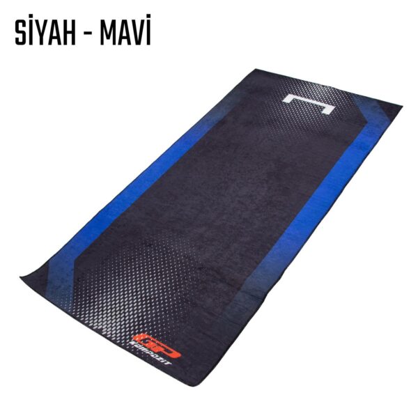 Covor motocicletă negru (cu albastru), produs universal de la GP Kompozit