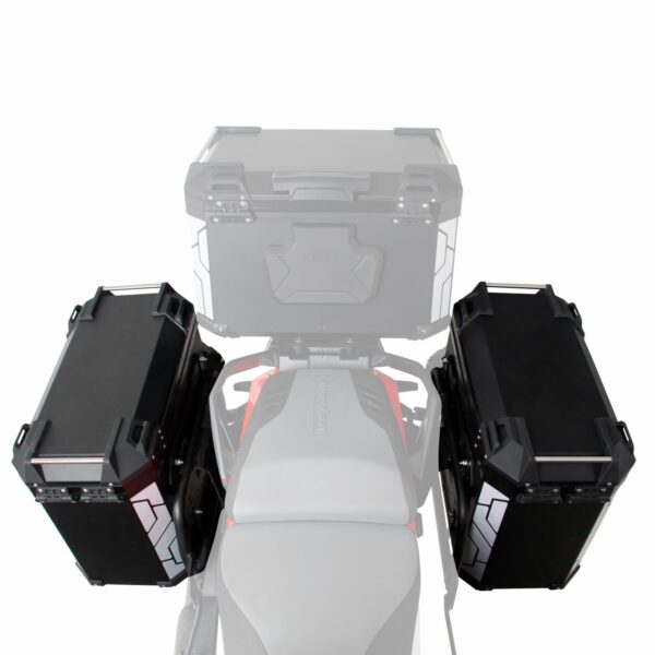 Cutie laterala universala moto 40 lt x 2 din aluminiu negru, produs universal de la GP Kompozit