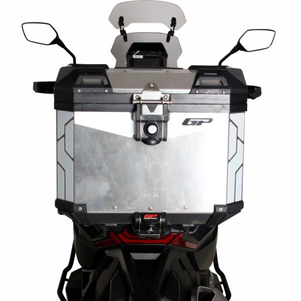 Cutie moto top case universala din aluminiu (gri) de 37 lt, produs universal de la GP Kompozit