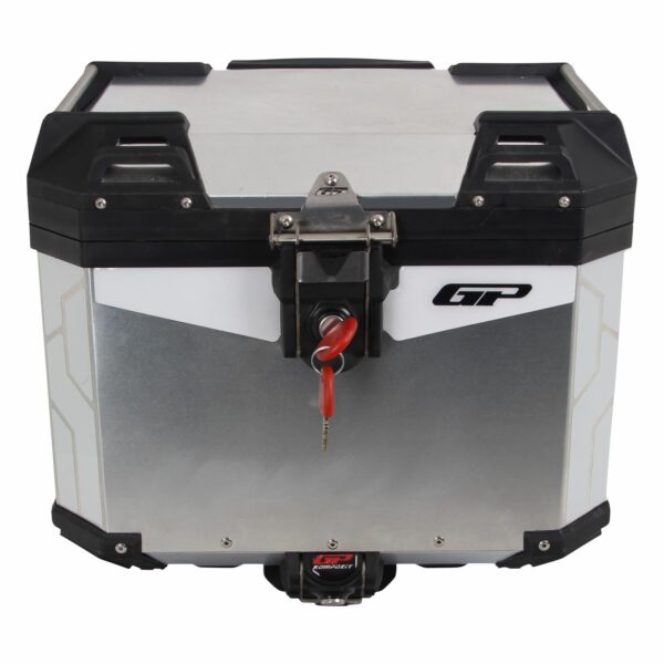 Cutie moto top case universala din aluminiu (gri) de 37 lt, produs universal de la GP Kompozit