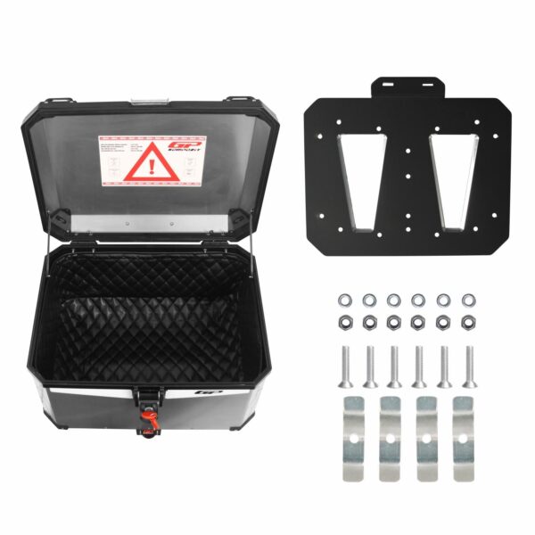 Cutie moto top case universala din aluminiu (gri) de 75 lt, produs universal de la GP Kompozit