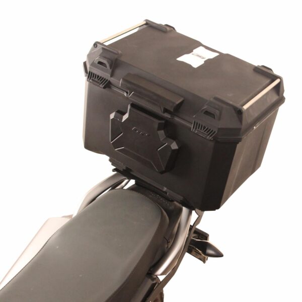 Cutie moto top case universala din plastic negru de 45 lt, produs universal de la GP Kompozit