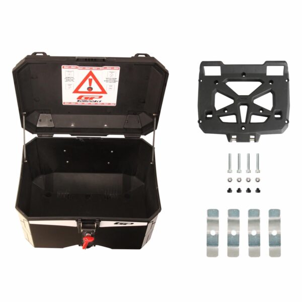 Cutie moto top case universala din plastic negru de 45 lt, produs universal de la GP Kompozit