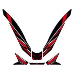 Pad rezervor carenă față (roșu) - Honda PCX 125 / PCX 150 2021-2024