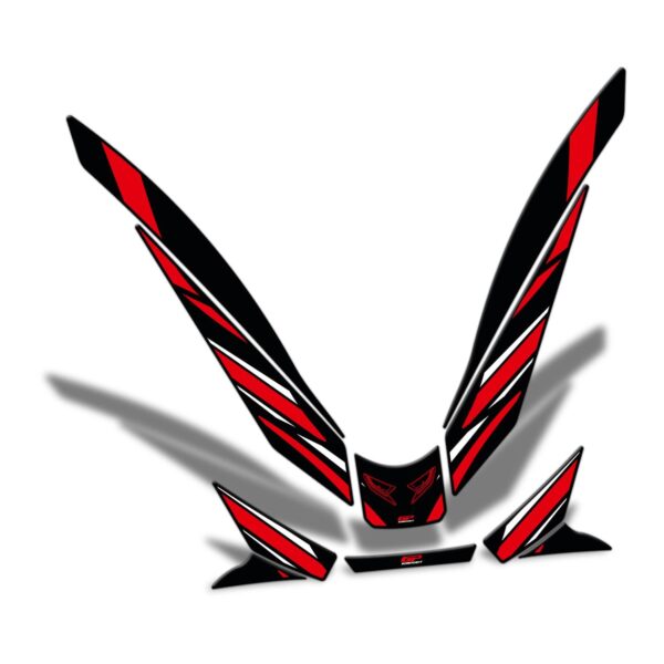 Pad rezervor carenă față (roșu) - Honda PCX 125 / PCX 150 2021-2024 de la GP Kompozit