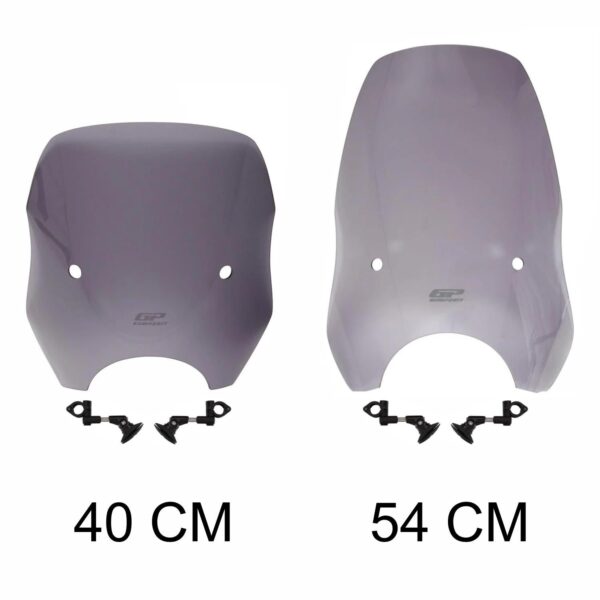 Parbriz fumuriu reglabil pentru scuter universal (40 cm), produs universal de la GP Kompozit
