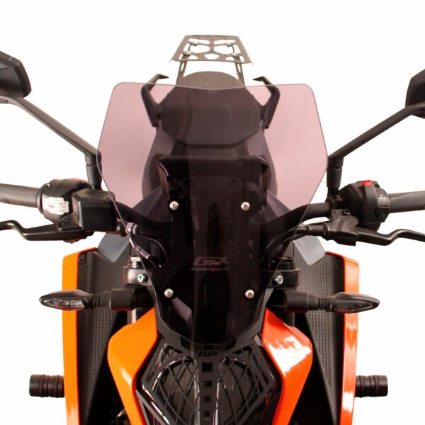 Parbriz (negru) - KTM 125 Duke / 200 Duke / 250 Duke / 390 Duke 2024 (34 cm) de la GP Kompozit