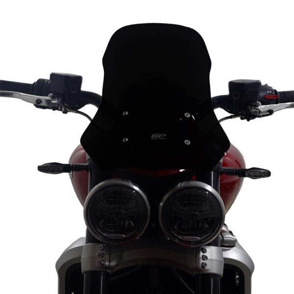 Parbriz (negru) - Triumph Rocket 3 R / GT 2010-2023 (46 cm) de la GP Kompozit