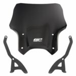 Parbriz (negru) - Benelli Leoncino 250 / Leoncino 500 2019-2020 (33 cm)