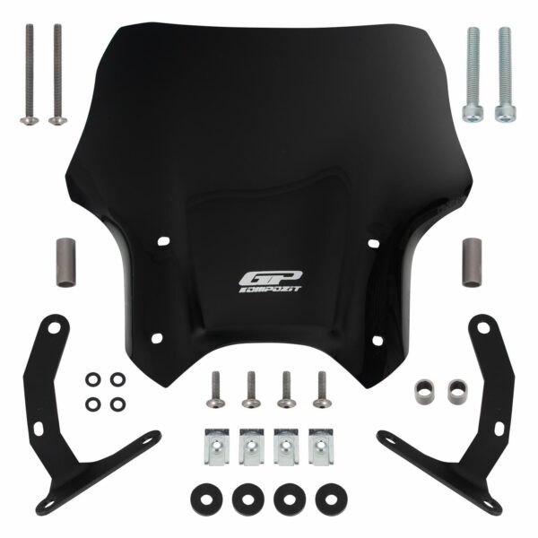 Parbriz (negru) - Honda CB 125R / CB 250R / CB300R 2012-2024 (33 cm) de la GP Kompozit