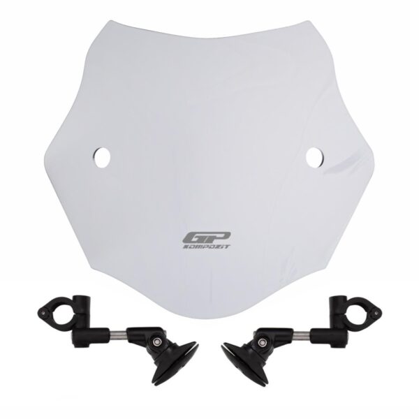 Parbriz scurt cu suport transparent (30 cm), produs universal de la GP Kompozit