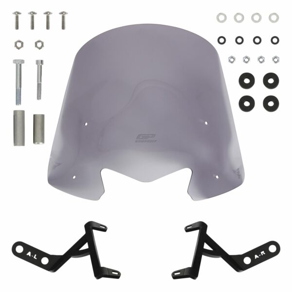 Parbriz scurt fumuriu - Honda Activa 2023-2024 (44 cm) de la GP Kompozit