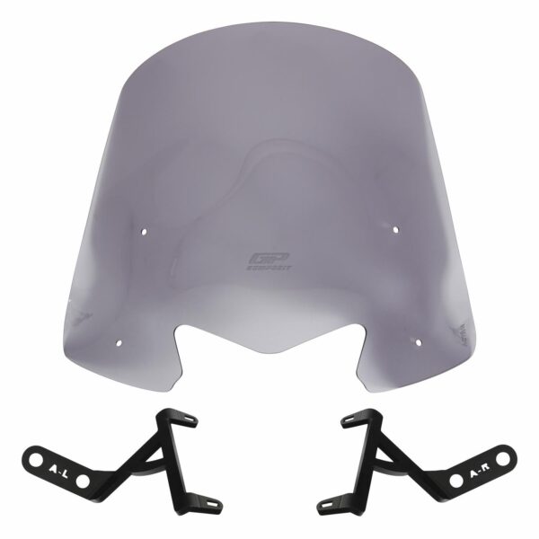 Parbriz scurt fumuriu - Honda Activa 2023-2024 (44 cm) de la GP Kompozit