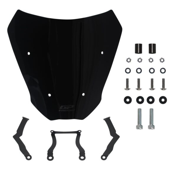 Parbriz scurt (negru) - CFMOTO 250 CL-X / 300 CL-X 2022-2023 (27 cm) de la GP Kompozit