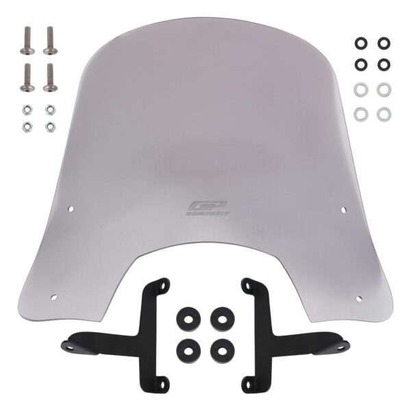 Parbriz scurt scuter fumuriu (42 cm), produs universal de la GP Kompozit