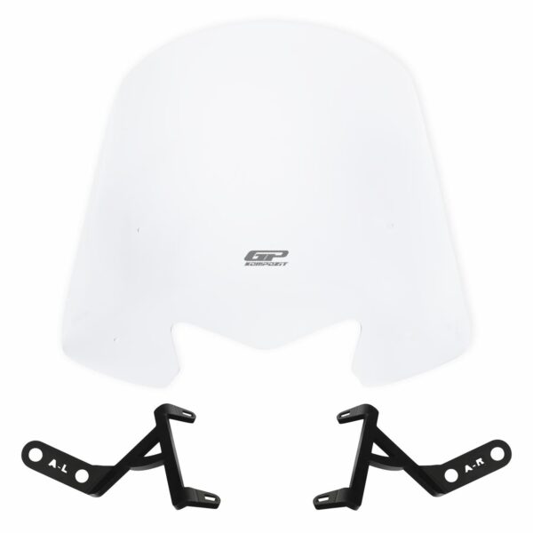 Parbriz scurt transparent - Honda Activa 2023-2024 (44 cm) de la GP Kompozit