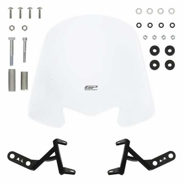 Parbriz scurt transparent - Honda Activa 2023-2024 (44 cm) de la GP Kompozit