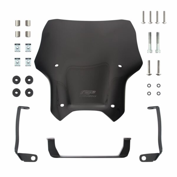 Parbriz sport (negru) - CFMOTO 250 NK / 300 NK 2023-2024 (33 cm) de la GP Kompozit