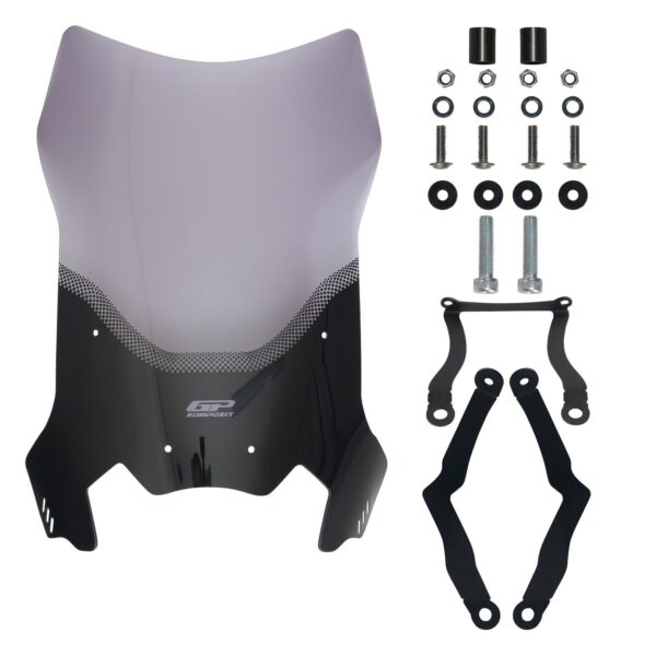 Parbriz touring fumuriu - CFMOTO 250 CL-X / 300 CL-X 2022-2023 (55 cm) de la GP Kompozit