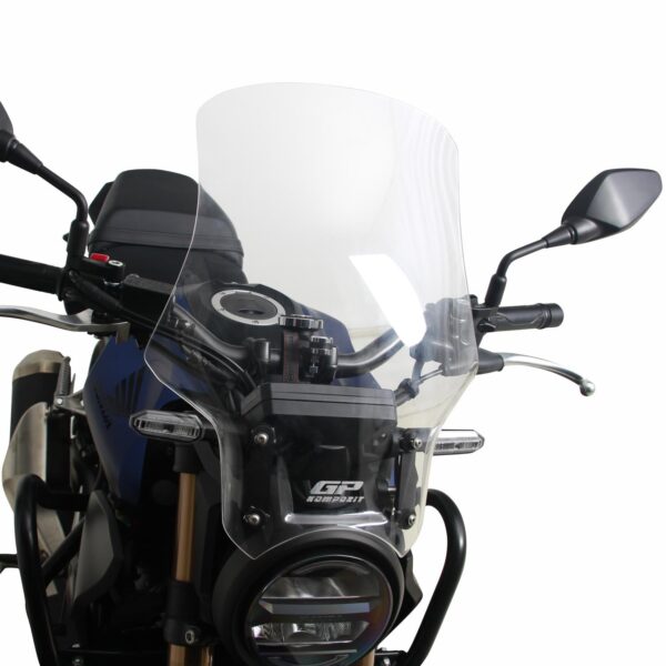 Parbriz touring fumuriu - Honda CB 125R / CB 250R / CB300R 2018-2024 (49 cm) de la GP Kompozit