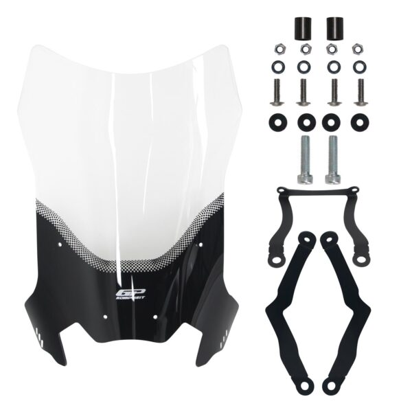 Parbriz touring transparent - CFMOTO 250 CL-X / 300 CL-X 2022-2023 (55 cm) de la GP Kompozit