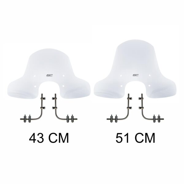 Parbriz transparent - Peugeot Django 2015-2023 (43 cm) de la GP Kompozit