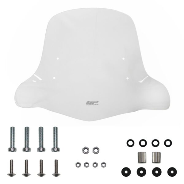 Parbriz transparent cu prinderi - SYM Orbit II 50 2022-2024 (48 cm) de la GP Kompozit