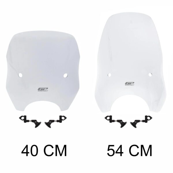 Parbriz transparent reglabil pentru scuter universal (40 cm), produs universal de la GP Kompozit