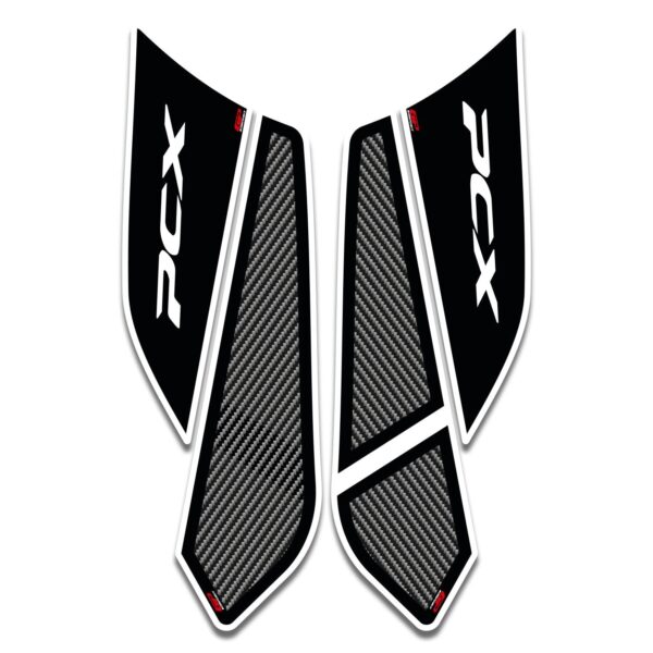 Protecție laterală inferioară rezervor (albă) - Honda PCX 125 / PCX 150 2018-2020 de la GP Kompozit