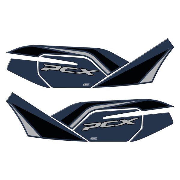 Protecție laterală inferioară rezervor (albastră) - Honda PCX 125 / PCX 150 2021-2024 de la GP Kompozit