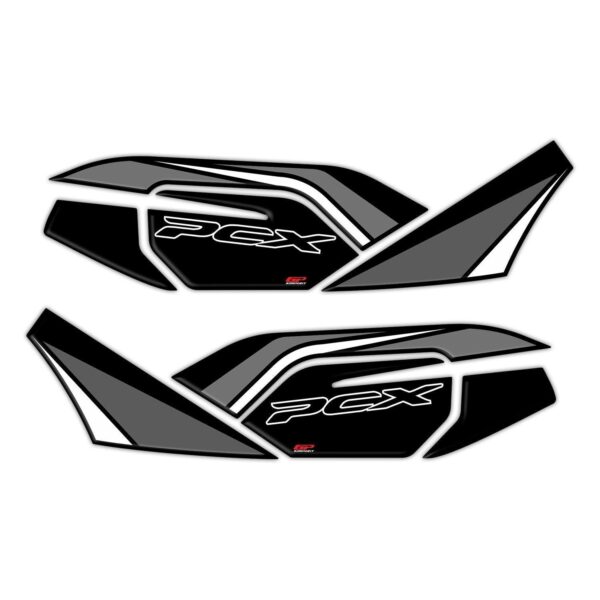 Protecție laterală inferioară rezervor (gri) - Honda PCX 125 / PCX 150 2021-2024 de la GP Kompozit