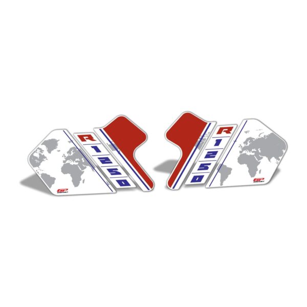 Protecție laterală rezervor (albă) - BMW R 1250 GS / R 1250 GS ADV 2018-2023 de la GP Kompozit