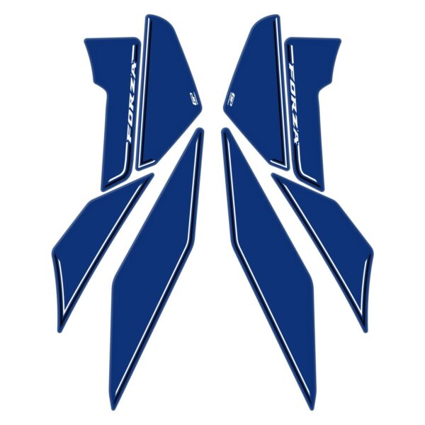 Protecție laterală rezervor inferioară (albastră) - Honda Forza 250 / Forza 300 / Forza 350 / NSS300 NSS350 2018-2024 de la GP Kompozit