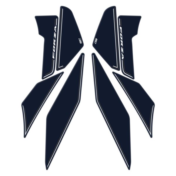 Protecție laterală rezervor inferioară albastru marin - Honda Forza 250 Forza 300 Forza 350 / NSS300 NSS350 2018-2024 de la GP Kompozit