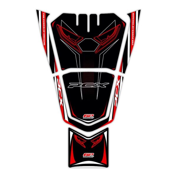 Protecție rezervor (roșu) - Honda PCX 125 / PCX 150 2021-2024 de la GP Kompozit