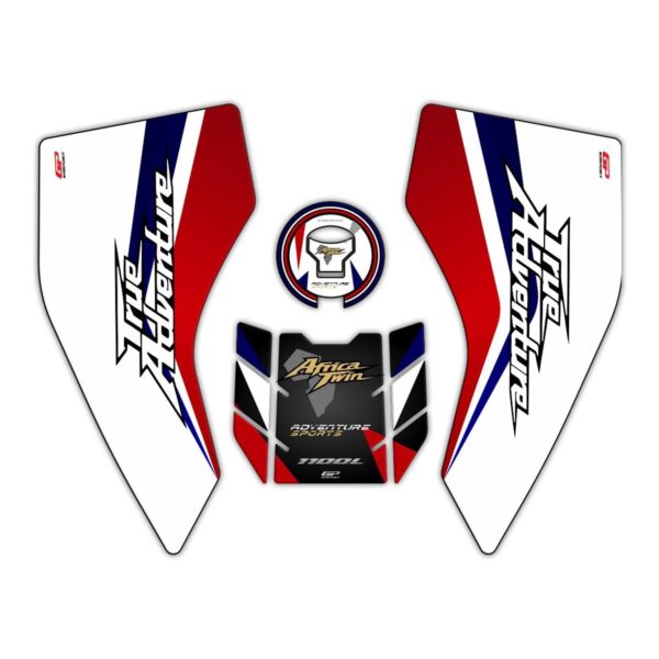 Protecție rezervor tricolor - Honda Africa Twin CRF1100L Adventure 2020-2023 de la GP Kompozit