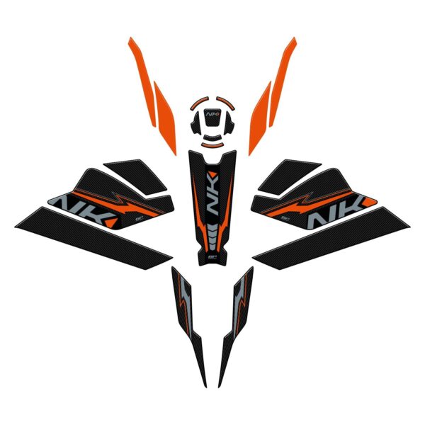 Set complet protecție rezervor portocaliu - CFMOTO 250 NK / 300 NK 2023-2024 de la GP Kompozit