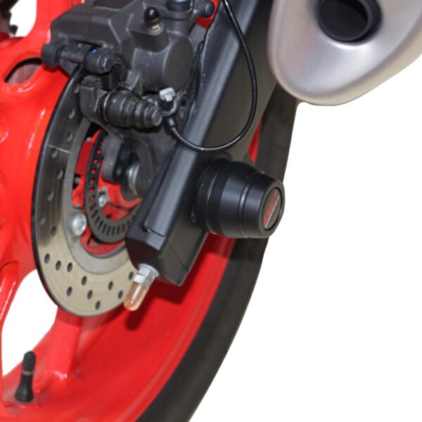 Set protecție cadru ax față-spate slider roată (negru) - Yamaha MT-25 / MT-03 2015-2024 de la GP Kompozit