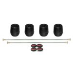 Set protecție cadru ax față-spate slider roată (negru) - Yamaha YZF R25 / YZF R3 2015-2023